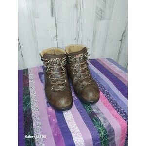Raichle Switzerland Men Size 6.5 Women 7.5 Brown Leather Hiking Boot